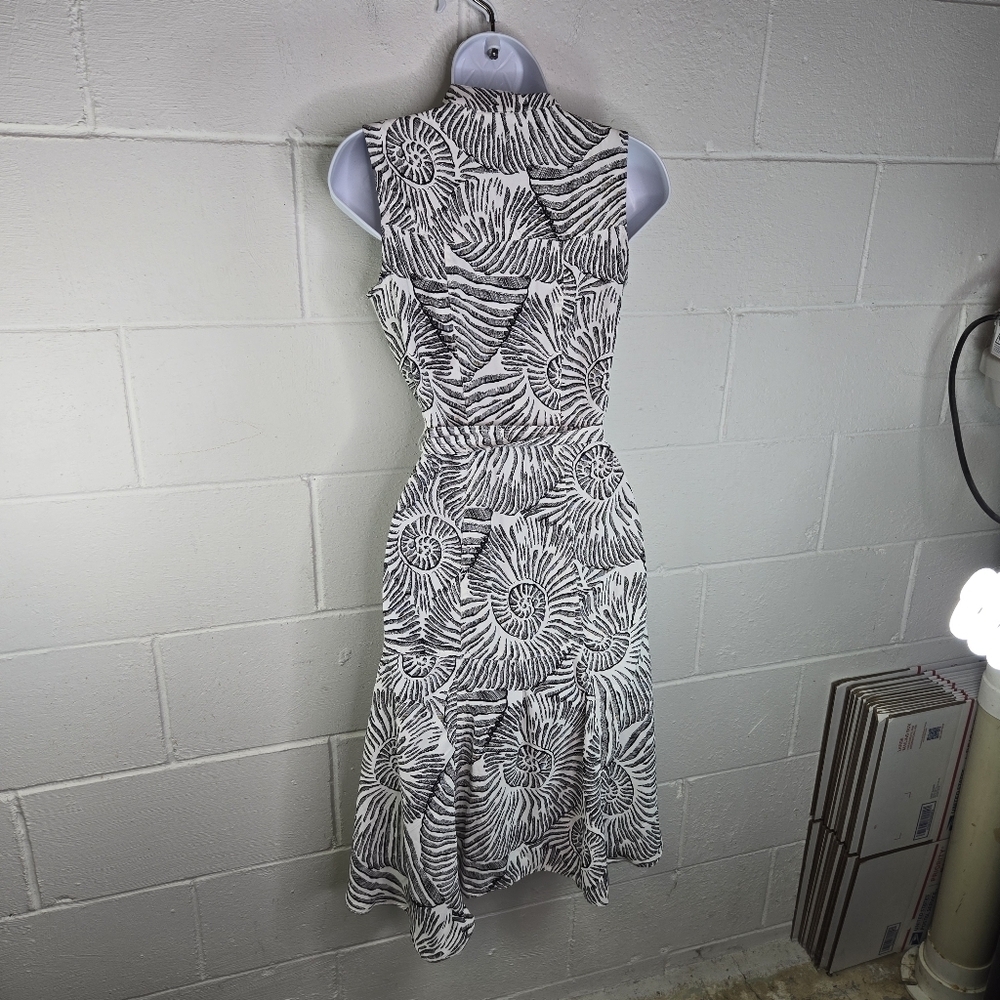 Whbm Seashell Nautilus Nautical Button Up Sleevel… - image 2